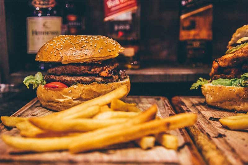 A burger