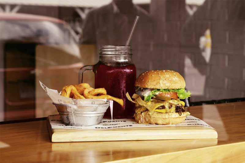 A burger